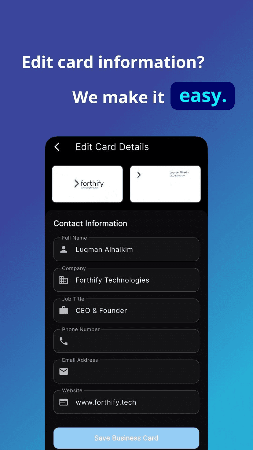 Bucava: Online Business Card Platform
